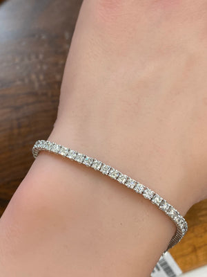 4.99 CT LAB 7 INCHES TENNIS BRACELET