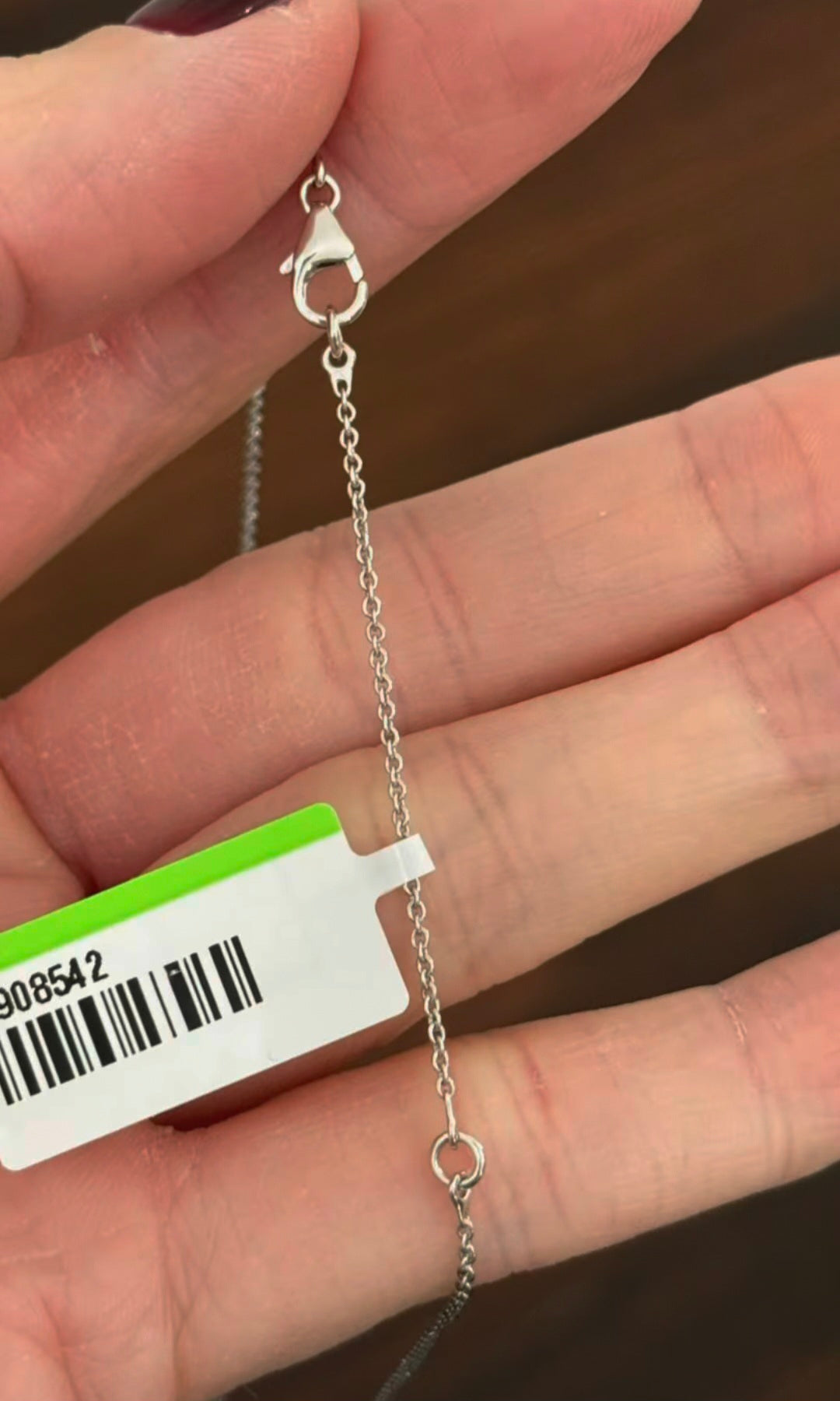 White Gold Radiant & Round Lab Diamond Necklace