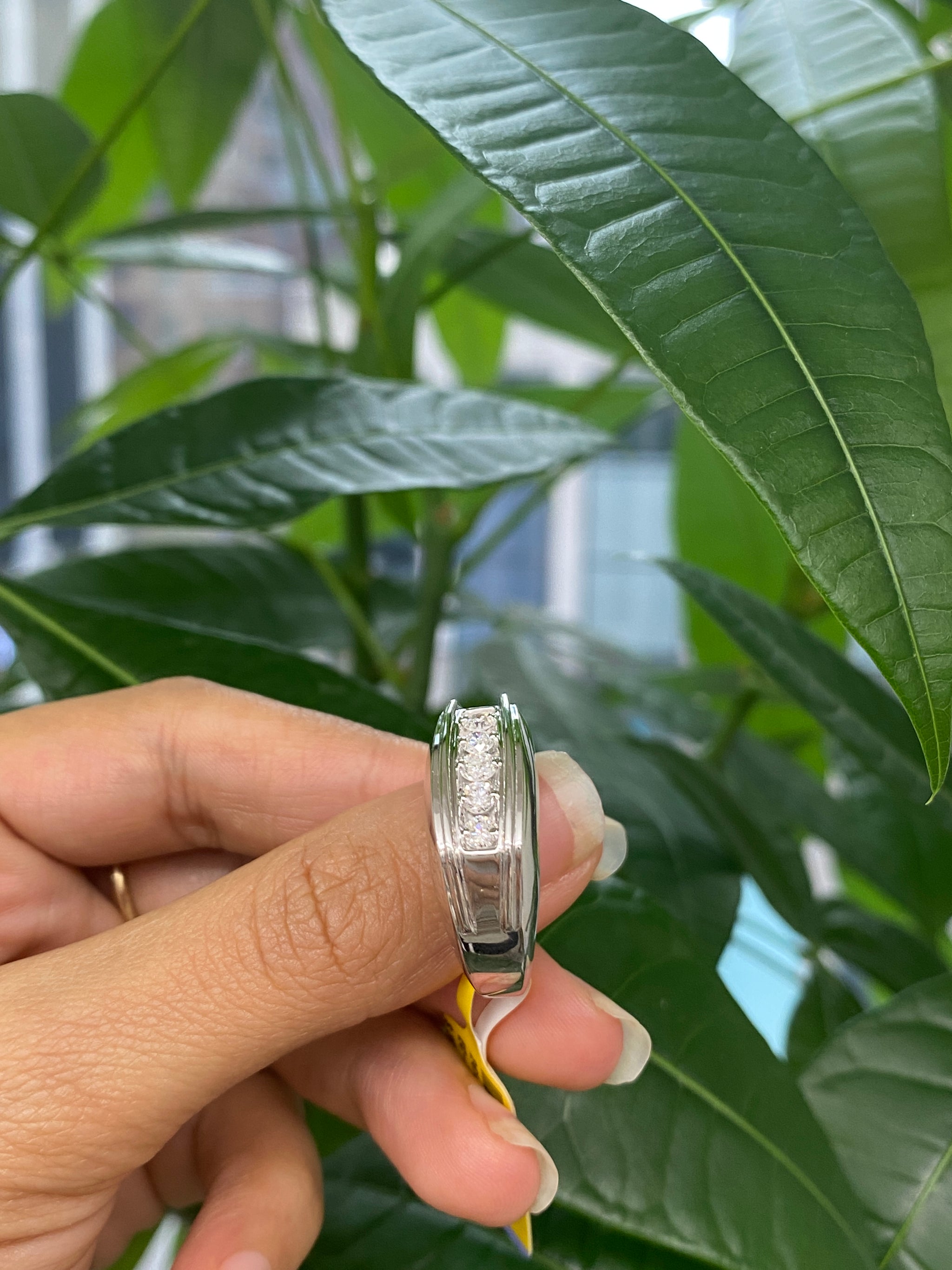 0.50CT Lab-Grown Diamond Sterling Silver Men Ring