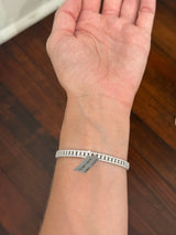 White gold 5.66cts lab diamond bracelet