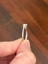 White gold east west set 1.17ct marquise lab diamond ring
