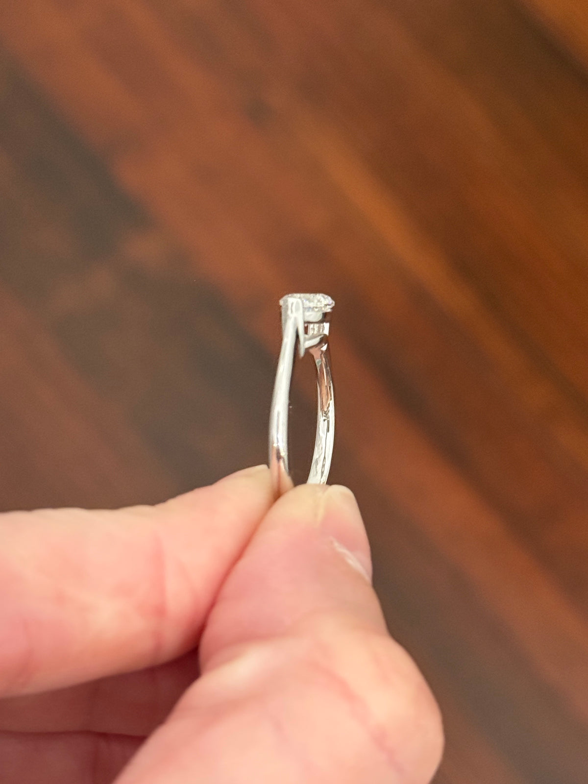 White gold east west set 1.17ct marquise lab diamond ring