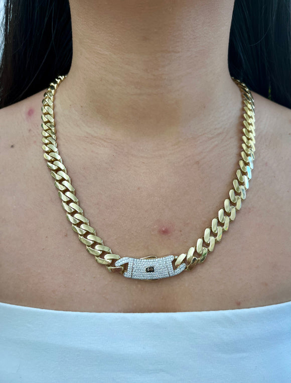 1.34 cttw 14k Gold Cuban Link Chain