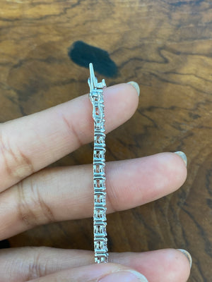 7.0 CT Lab 6.5 Inches Tennis Bracelet
