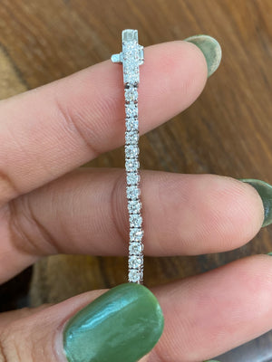 2.33 CT Lab 7 inches Tennis Bracelet