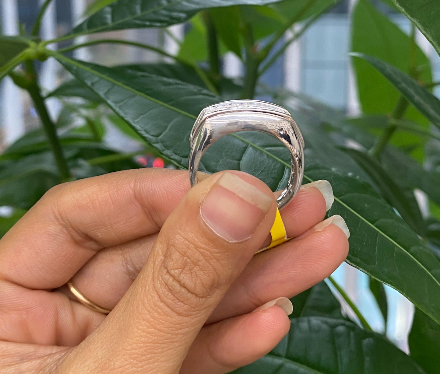 0.50CT Lab-Grown Diamond Sterling Silver Men Ring