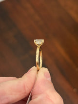 IGI certified princess cut lab diamond ring. Center stone is 1.15cts