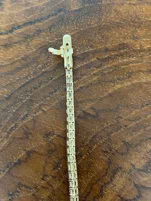 2.24 CT Lab 7 Inches Yellow Tennis Bracelet
