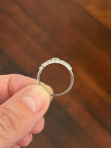 White gold lab diamond ring