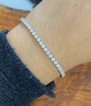 3.89 CT Lab 7 inches Tennis Bracelet