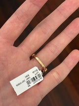 Yellow gold bezel set 2ct lab diamond 3/4 eternity band