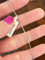 White gold diamond necklace