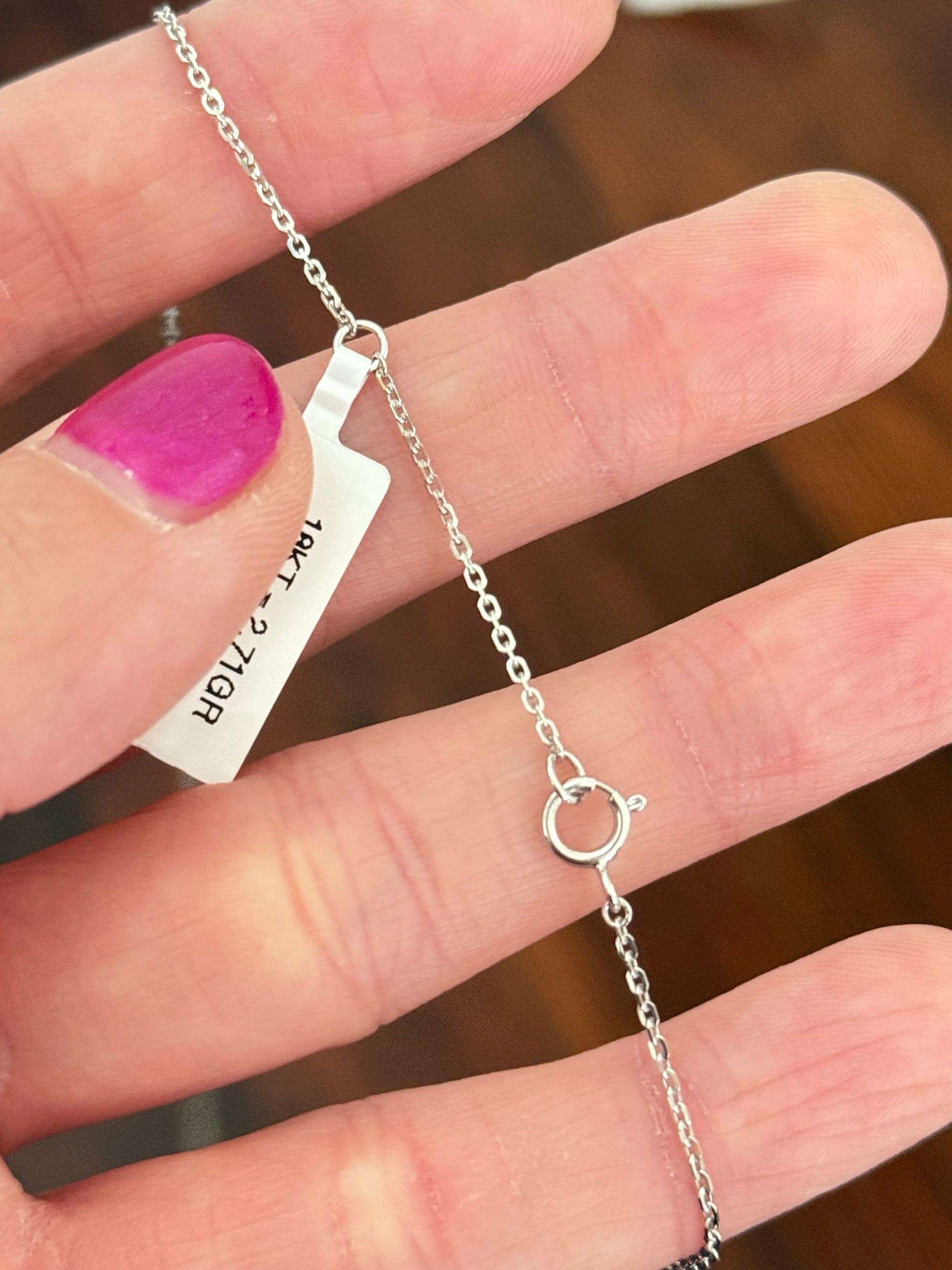 White gold diamond necklace