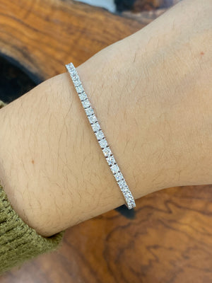 3.4 CT Lab 7 inches Tennis Bracelet