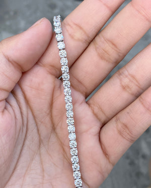 9.38 CT Lab 7 Inches Tennis Bracelet