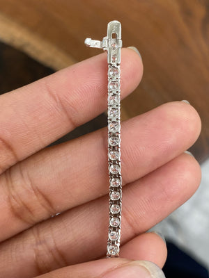 14k 5.42 CT Lab 7 Inches Tennis Bracelet