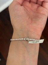 4 prong white gold 5.16ct pink lab diamond tennis bracelet