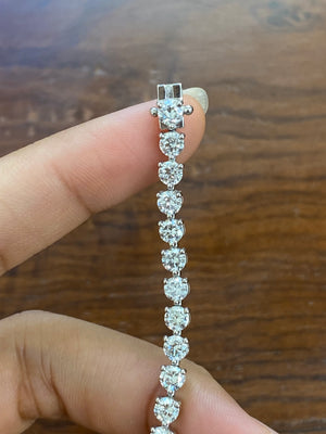 7.40 CT LAB 7.15 INCHES TENNIS BRACELET