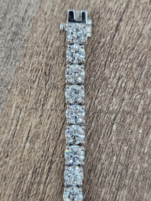 11.08 ct lab grown diamond tennis bracelet