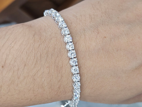 11.08 ct lab grown diamond tennis bracelet