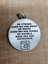 Antique Inspired Viking Necklace Sterling Silver and diamonds