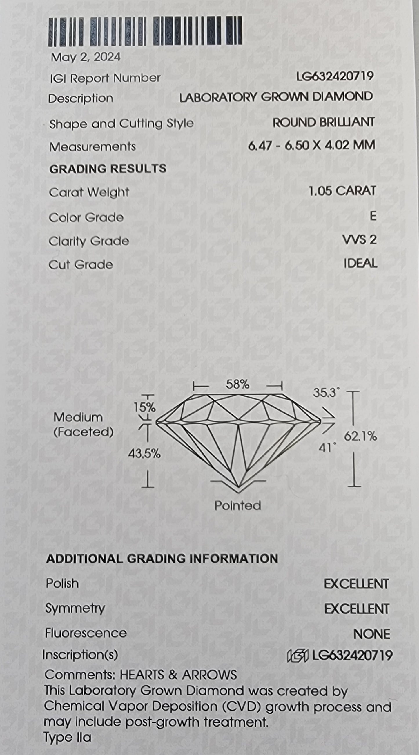 IGI Lab Diamonds Cluster necklace