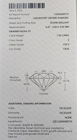 IGI Lab Diamonds Cluster necklace