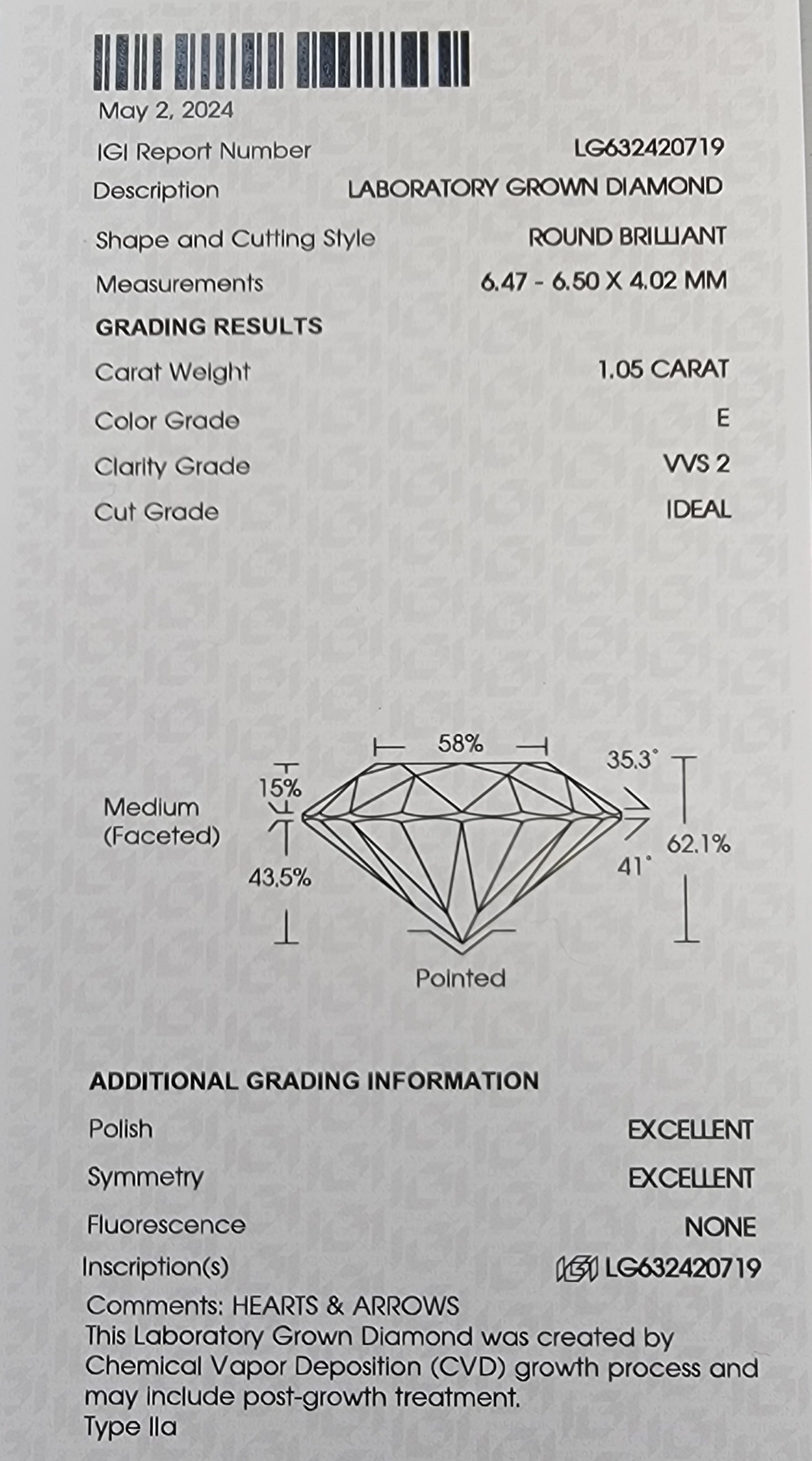 IGI Lab Diamonds Cluster necklace