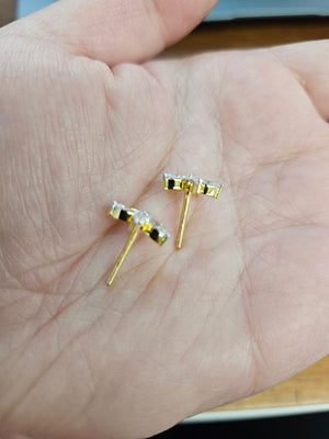 14k 1.37 CTTW Lab Yellow Studs