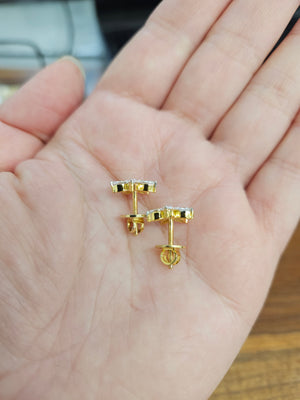 14k 1.37 CTTW Lab Yellow Studs