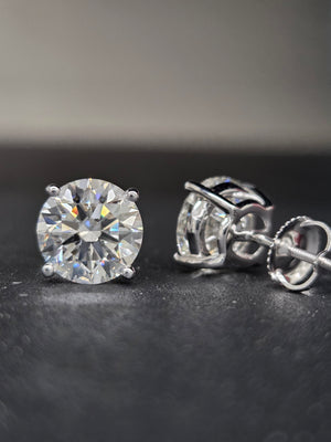 Great Deal - 5cttw Lab 14k White screwback Studs