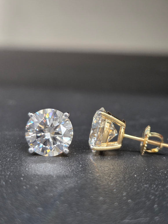 Great Deal - 6 cttw Lab 14k Yellow Screwback Studs
