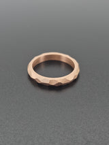 Faceted Wedding Band For Men & Women