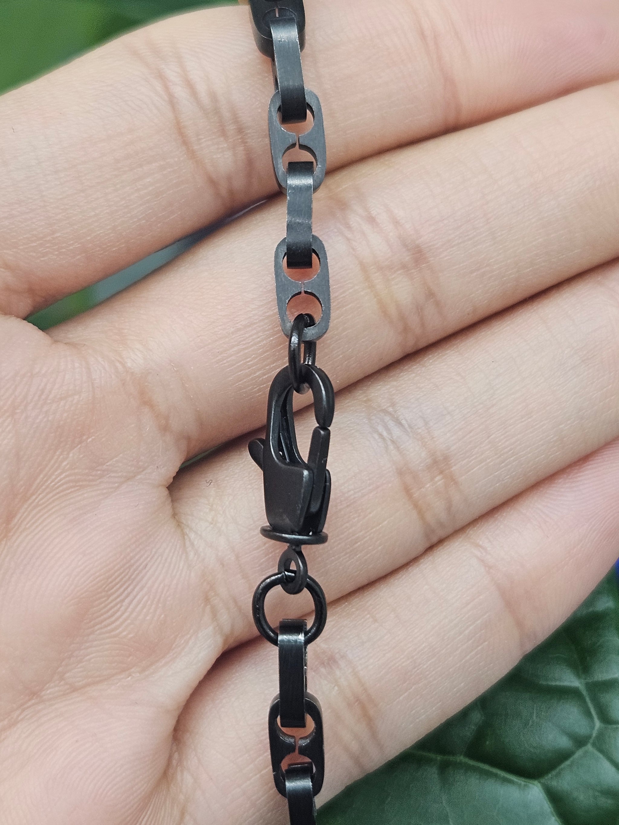 Men's Titanium & Gold 7.5 Inches Bracelet