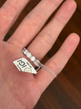IGI certified size 6.25 white gold 5.18ct lab diamond eternity band