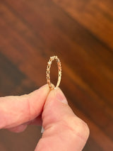 Rose gold natural diamond band