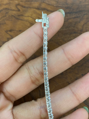 5.43 CT Lab 7 inches Tennis Bracelet