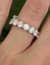 White gold 5.2ct lab diamond eternity band