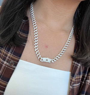 10.55 cttw 14k Gold 22 Inches Cuban Chain