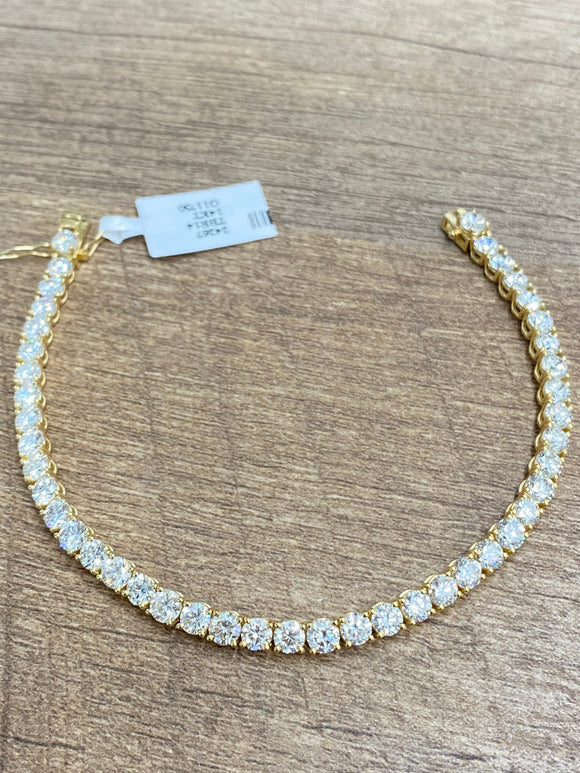 11.73 CT Lab Yellow Tennis Bracelet