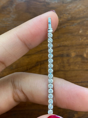 3.90 CT LAB 7 INCHES TENNIS BRACELET