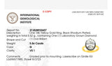 IGI certified 5.56ct oval lab diamond ring
