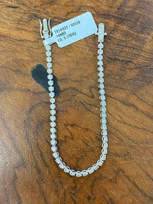 5.11 CT Lab 7.15 inches 3 Prongs Tennis Bracelet