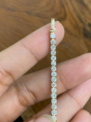 4.88 CT Lab 6.75” Yellow Tennis Bracelet
