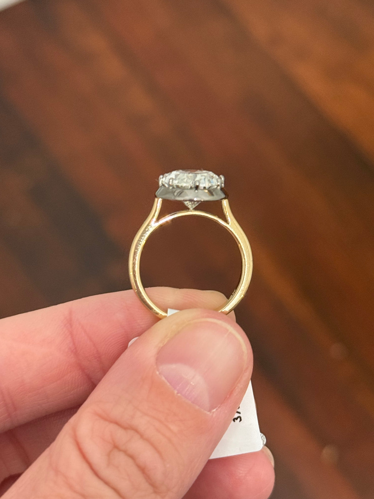 IGI certified 5.56ct oval lab diamond ring