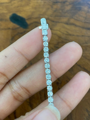 5.38 CT Lab 7 Inches Tennis Bracelet
