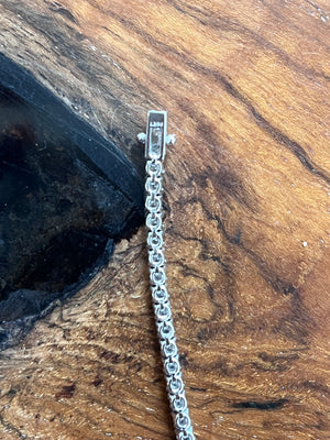 3.15 CT LAB 7 inches TENNIS BRACELET