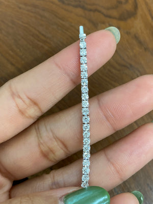 3.89 CT Lab 7 inches Tennis Bracelet