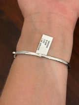 White gold 1.24ct lab diamond bracelet