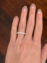 IGI certified yellow gold 3.38ct lab diamond eternity bands